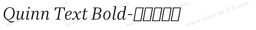 Quinn Text Bold字体转换